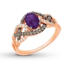 Thumbnail Image 1 of Le Vian Amethyst Ring 1/4 ct tw Diamonds 14K Strawberry Gold