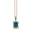Thumbnail Image 0 of Le Vian Blue Topaz Necklace 1/3 ct tw Diamonds 14K Gold