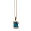Thumbnail Image 1 of Le Vian Blue Topaz Necklace 1/3 ct tw Diamonds 14K Gold