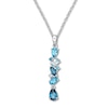 Thumbnail Image 0 of Vibrant Shades Blue Topaz Necklace Sterling Silver