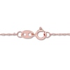 Thumbnail Image 2 of Natural Opal Necklace 1/15 ct tw Diamonds 10K Rose Gold 17&quot;
