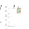Thumbnail Image 1 of Natural Opal Earrings 1/20 ct tw Diamonds 10K Rose Gold
