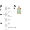 Thumbnail Image 2 of Natural Opal Earrings 1/20 ct tw Diamonds 10K Rose Gold