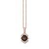 Thumbnail Image 1 of Le Vian Chocolate Quartz Necklace 1/4 ct tw Diamonds 14K Gold