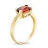 Thumbnail Image 1 of Garnet Ring with Diamonds 10K Yellow Gold