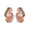 Le Vian Cultured Pearl Earrings 1/4 ct tw Diamonds 14K Gold