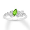 Thumbnail Image 1 of Peridot & Diamond Ring Sterling Silver