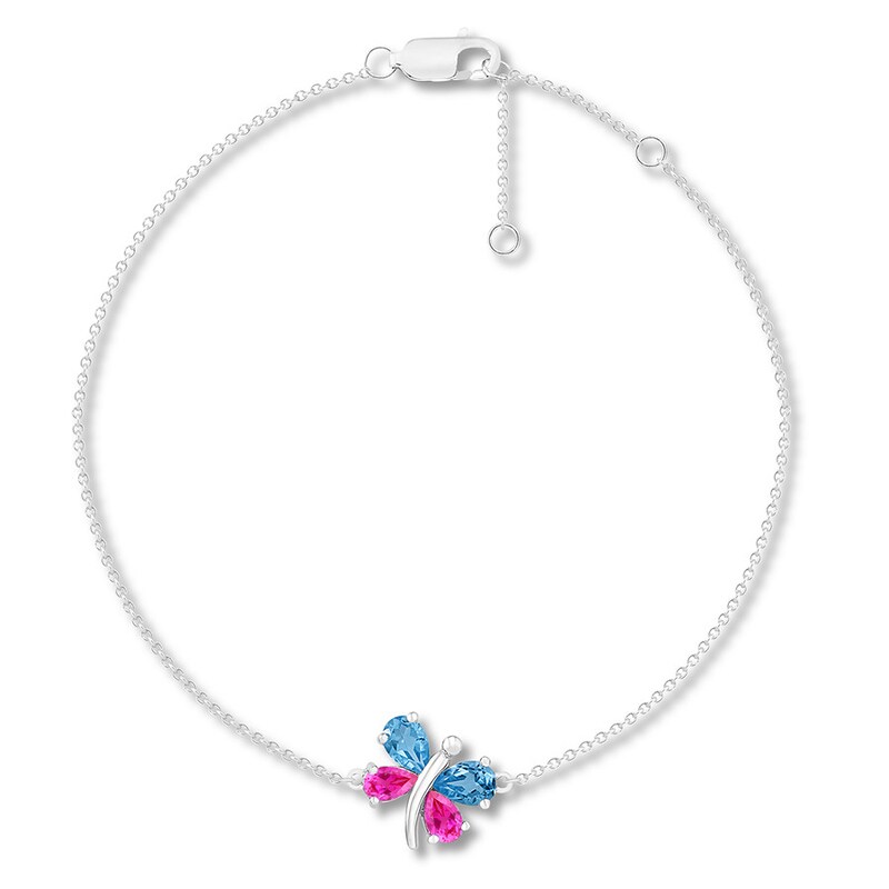 Silver Butterfly Bracelet Butterfly Bracelet Butterfly Jewelry Colorful Butterfly Bracelet,
