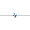 Thumbnail Image 2 of Blue Topaz Butterfly Bracelet Sterling Silver 7&quot; Length