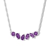 Thumbnail Image 1 of Amethyst Necklace Sterling Silver