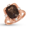 Thumbnail Image 0 of Le Vian Chocolate Quartz Ring 1/6 ct tw Diamonds 14K Strawberry Gold