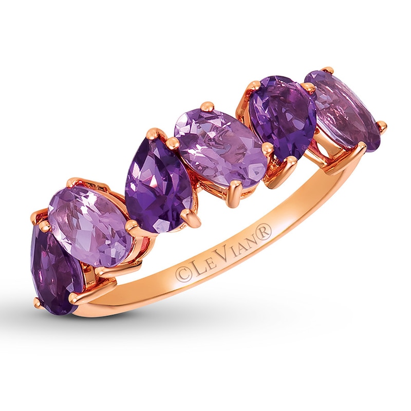 Main Image 1 of Le Vian Grape Amethyst Ring 14K Strawberry Gold