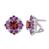 Thumbnail Image 0 of Garnet & Amethyst Earrings Sterling Silver