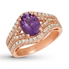 Thumbnail Image 0 of Le Vian Grape Amethyst Ring 3/4 ct tw Nude Diamonds 14K Gold