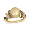 Le Vian Cultured Pearl Ring 3/8 ct tw Diamonds 14K Gold