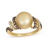 Le Vian Cultured Pearl Ring 3/8 ct tw Diamonds 14K Gold