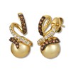 Thumbnail Image 0 of Le Vian Cultured Pearl Earrings 1/3 ct tw Diamonds 14K Gold