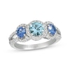 Thumbnail Image 0 of Le Vian Aquamarine & Tanzanite Ring 1/3 ct tw Diamonds 14K Vanilla Gold