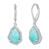 Thumbnail Image 0 of Amazonite & White Topaz Earrings Sterling Silver