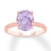 Thumbnail Image 0 of Oval-cut Amethyst Engagement Ring 14K Rose Gold