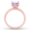 Thumbnail Image 1 of Oval-cut Amethyst Engagement Ring 14K Rose Gold