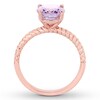 Thumbnail Image 2 of Now + Forever Oval-cut Amethyst Engagement Ring 14K Rose Gold