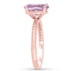 Thumbnail Image 2 of Oval-cut Amethyst Engagement Ring 14K Rose Gold