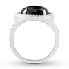 Thumbnail Image 2 of Black Onyx & White Topaz Ring Sterling Silver