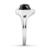 Thumbnail Image 2 of Black Onyx & White Topaz Ring Sterling Silver