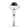 Thumbnail Image 3 of Black Onyx & White Topaz Ring Sterling Silver
