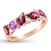 Thumbnail Image 0 of Le Vian Garnet & Amethyst Ring 1/8 ct tw Diamonds 14K Strawberry Gold