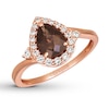 Thumbnail Image 0 of Le Vian Chocolate Quartz Ring 1/4 ct tw Nude Diamonds 14K Gold