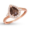 Thumbnail Image 0 of Le Vian Chocolate Quartz Ring 1/4 ct tw Nude Diamonds 14K Gold