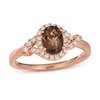 Thumbnail Image 0 of Le Vian Chocolate Quartz Ring 1/5 ct tw Diamonds 14K Strawberry Gold