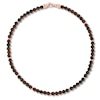 Thumbnail Image 2 of Men's Tiger's Eye Bead Necklace Stainless Steel 24&quot;
