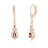 Thumbnail Image 1 of Le Vian Chocolate Quartz Earrings 5/8 ct tw Diamonds 14K Strawberry Gold