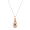 Thumbnail Image 3 of Le Vian Chocolate Quartz Necklace 1/2 ct tw Diamonds 14K Strawberry Gold