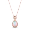 Thumbnail Image 0 of Le Vian Opal Necklace 3/8 ct tw Diamonds 14K Strawberry Gold 18"