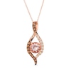 Thumbnail Image 0 of Le Vian Peach Morganite Necklace 5/8 ct tw Diamonds 14K Strawberry Gold