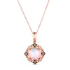 Thumbnail Image 0 of Le Vian Opal Necklace 1/8 ct tw Diamonds 14K Strawberry Gold 18"
