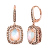 Thumbnail Image 0 of Le Vian Opal Earrings 1-1/2 ct tw Diamonds 14K Strawberry Gold