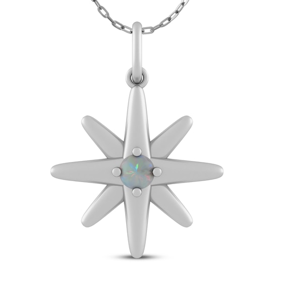 Large Sterling Silver Zircon Stone Women Jewelry Star Necklace Bright North Star Celestial Necklace Gift Elegant Sparkly Star Pendant