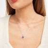 Thumbnail Image 2 of Amethyst Heart Necklace 18"