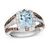 Thumbnail Image 0 of Le Vian Aquamarine Ring 7/8 ct tw Diamonds 14K Vanilla Gold