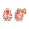 Thumbnail Image 0 of Le Vian Morganite Earrings 1/3 ct tw Diamonds 14K Strawberry Gold