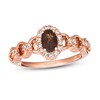 Le Vian Chocolate Quartz Ring 1/5 ct tw Diamonds 14K Strawberry Gold