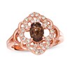 Thumbnail Image 0 of Le Vian Chocolate Quartz Ring 1/3 ct tw Diamonds 14K Strawberry Gold