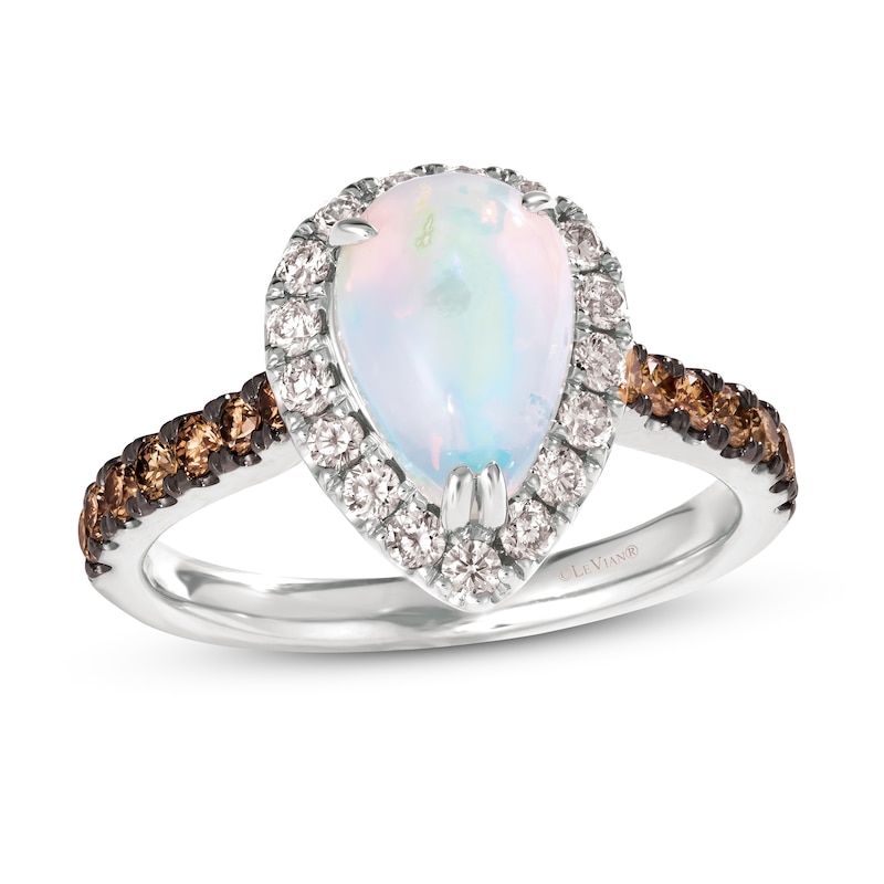 Main Image 1 of Le Vian Opal Ring 3/4 ct tw Diamonds 14K Vanilla Gold