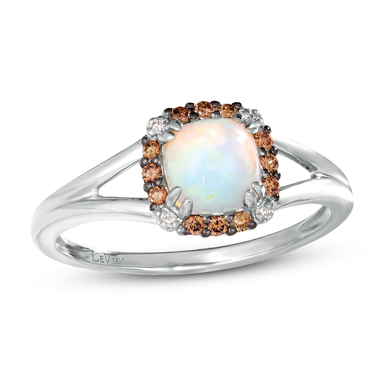 Le Vian Opal Ring 1/10 ct tw Diamonds 14K Vanilla Gold