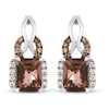 Le Vian Chocolate Quartz Earrings 1/3 ct tw Diamonds 14K Vanilla Gold